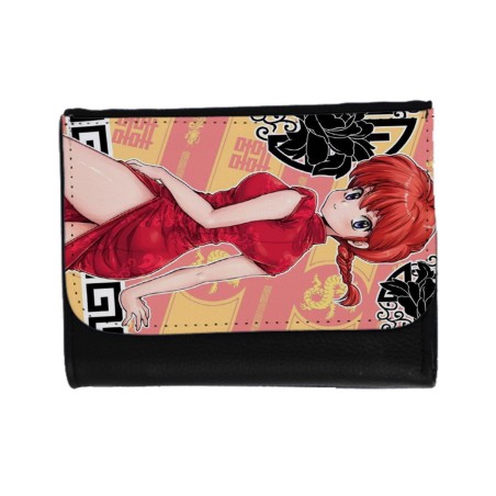 BILLETERA BILLETERO ranma 1/2 serie amor humor ecchi unisex negro monedero