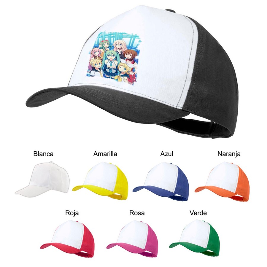 GORRA COLORES grupo musical vocaloid hatsune miku color personalizada