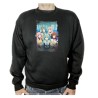 SUDADERA NEGRA grupo musical vocaloid hatsune miku adulto poliester algodón personalizada