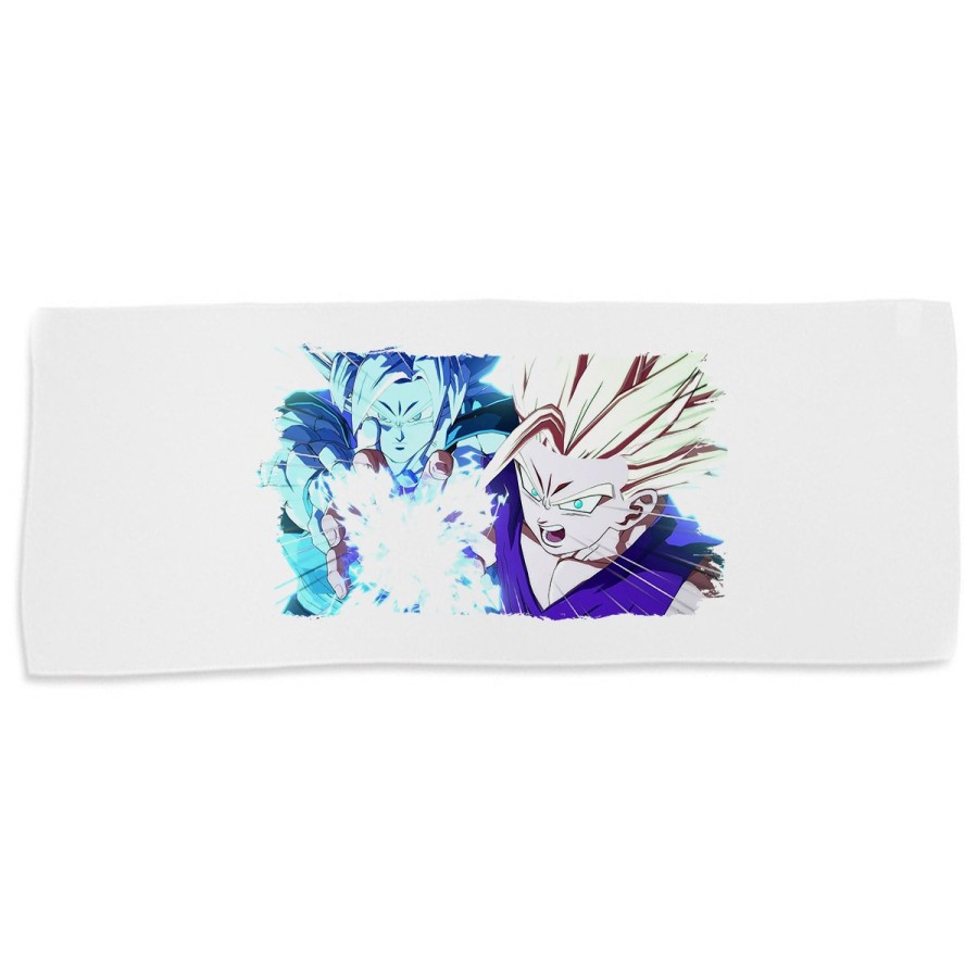 TOALLA GIMNASIO GYM ABSORBENTE dragon ball z songoanda gohan ssj 2 suave con bolsita