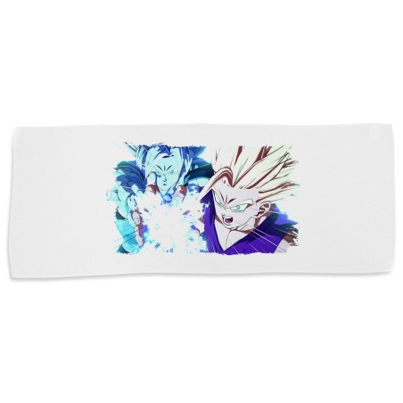 TOALLA GIMNASIO GYM ABSORBENTE dragon ball z songoanda gohan ssj 2 suave con bolsita