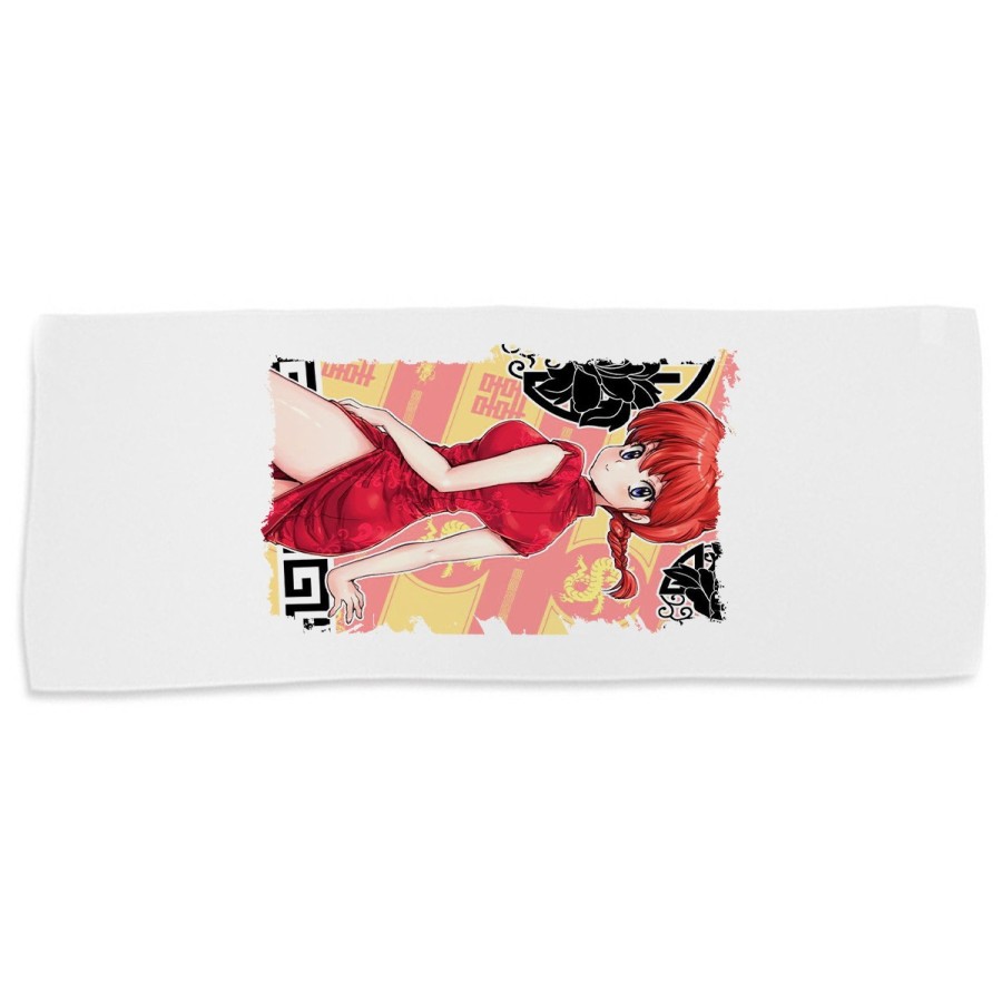 TOALLA GIMNASIO GYM ABSORBENTE ranma 1/2 serie amor humor ecchi suave con bolsita