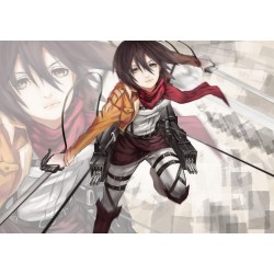 TAZA MÁGICA MIKASA ATAQUE A LOS TITANES personalizada