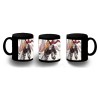TAZA COMPLETAMENTE NEGRA MIKASA ATAQUE A LOS TITANES personalizada