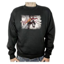 SUDADERA NEGRA MIKASA...