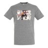 CAMISETA GRIS MEZCLA MIKASA ATAQUE A LOS TITANES moda verano personalizada