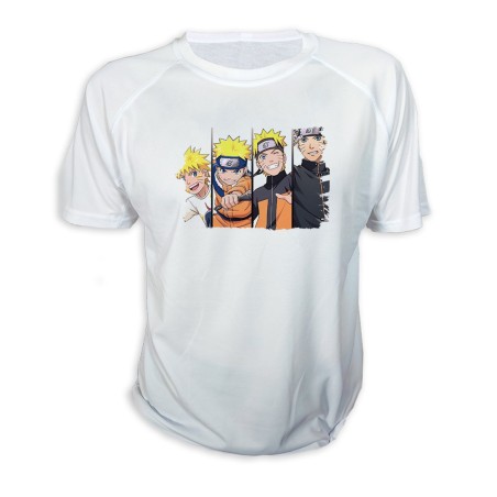 CAMISETA NARUTO EDADES PERSONAJE personalizada