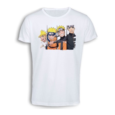 CAMISETA TACTO ALGODÓN NARUTO EDADES PERSONAJE cómoda personalizada