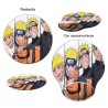 ALFOMBRILLA REDONDEADA NARUTO EDADES PERSONAJE curva curvada reposamuñecas pc raton