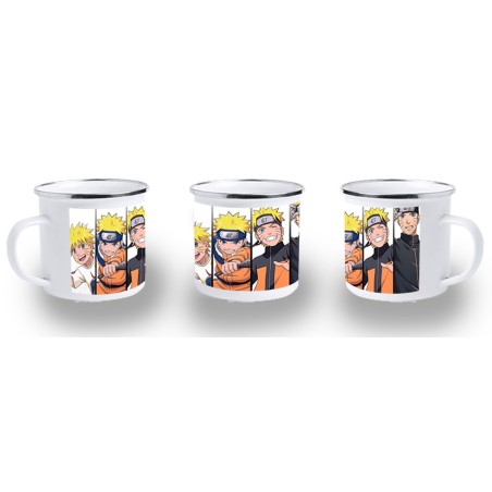 TAZA METALICA NARUTO EDADES PERSONAJE metal personalizada