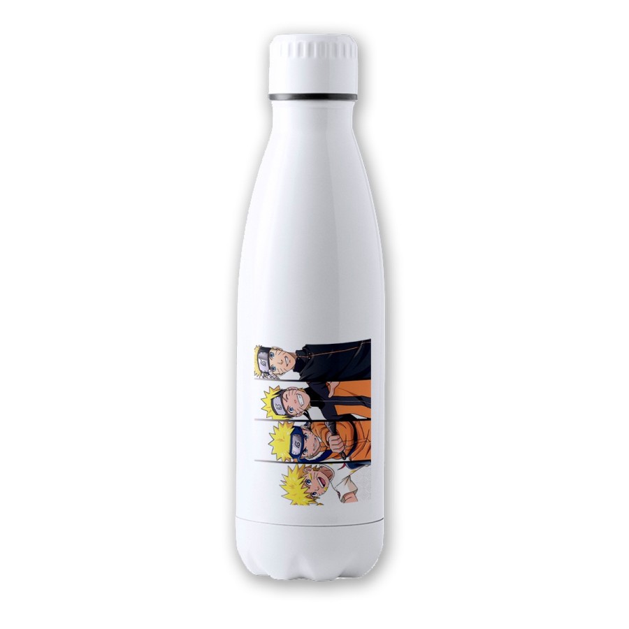 BIDON 700 ML ACERO INOXIDABLE NARUTO EDADES PERSONAJE tapon seguridad botella