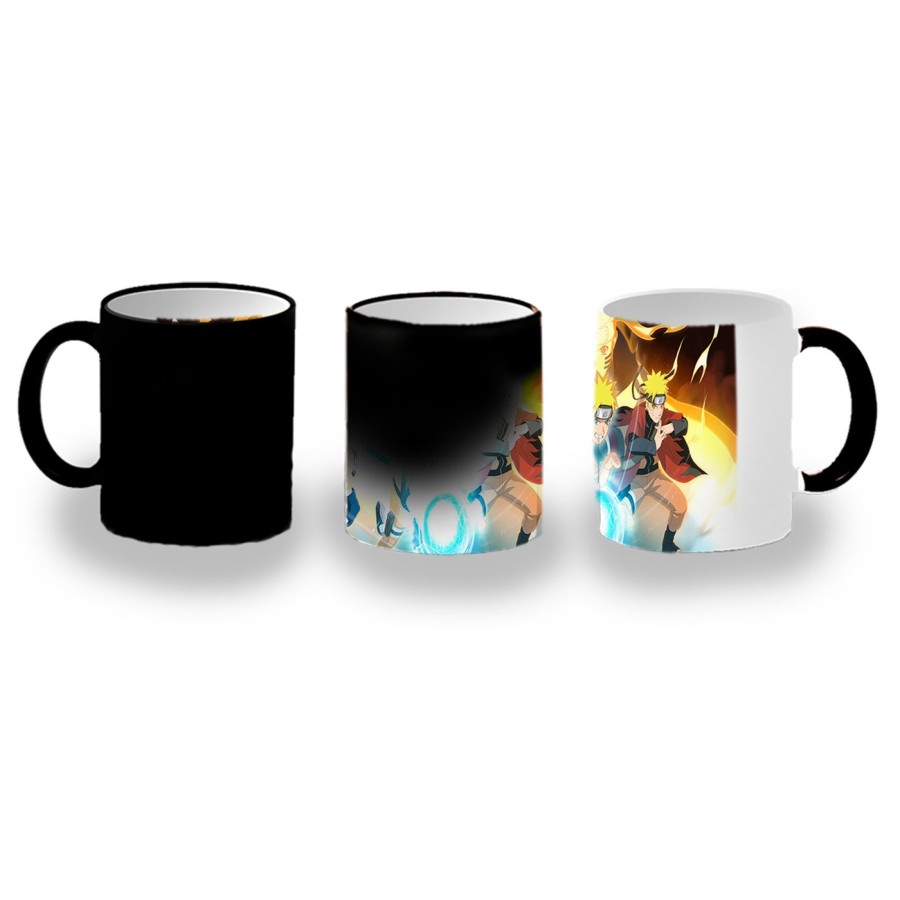 TAZA MÁGICA NARUTO FORMAS PODERES NINJA STORM personalizada