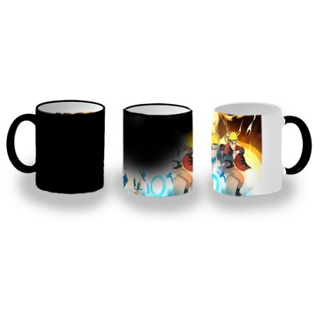 TAZA MÁGICA NARUTO FORMAS PODERES NINJA STORM personalizada