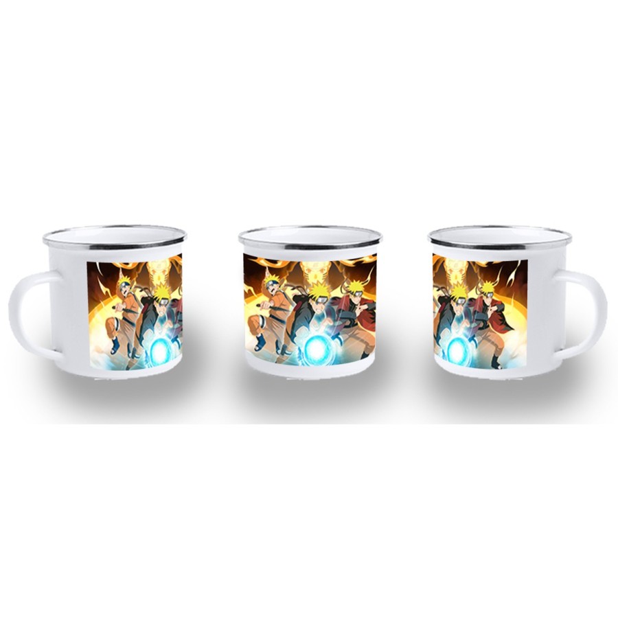 TAZA METALICA NARUTO FORMAS PODERES NINJA STORM metal personalizada