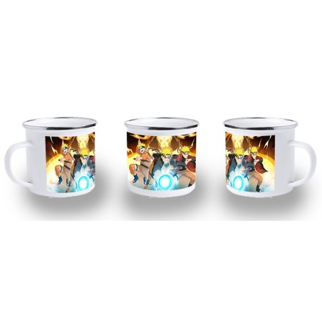 TAZA METALICA NARUTO FORMAS PODERES NINJA STORM metal personalizada