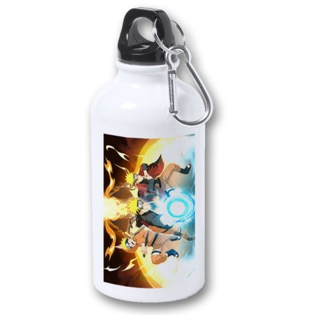 BIDON 400ML METALICO NARUTO FORMAS PODERES NINJA STORM para viaje y deporte