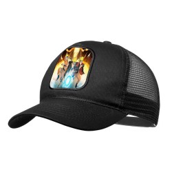 GORRA NEGRA CON REJILLA...