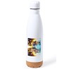 BIDON 750 ML ACERO INOXIDABLE ADORNO DE CORCHO NARUTO FORMAS PODERES NINJA STORM tapon botella