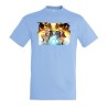 CAMISETA AZUL CIELO NARUTO FORMAS PODERES NINJA STORM moda verano personalizada