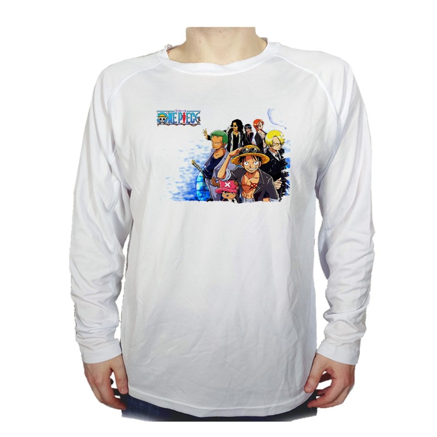 CAMISETA MANGA LARGA ONEPIECE PERSONAJES PRINCIPALES personalizada