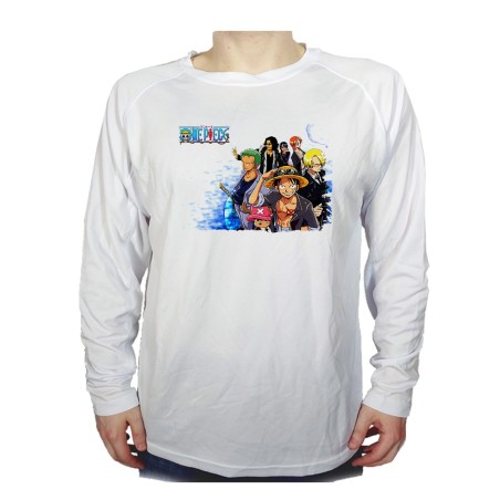 CAMISETA MANGA LARGA ONEPIECE PERSONAJES PRINCIPALES personalizada