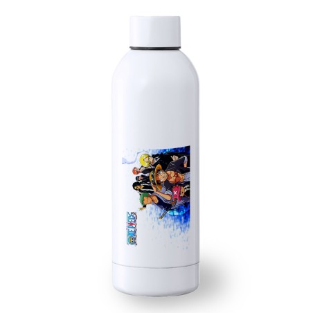 BIDON 500 ML ACERO INOXIDABLE ONEPIECE PERSONAJES PRINCIPALES deporte deportivo botella senderismo