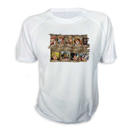 CAMISETA ONEPIECE SE BUSCA CARTEL PJ personalizada