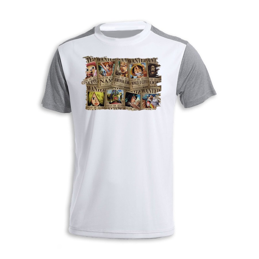 CAMISETA DISEÑO BICOLOR ONEPIECE SE BUSCA CARTEL PJ personalizada