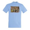 CAMISETA AZUL CIELO ONEPIECE SE BUSCA CARTEL PJ moda verano personalizada