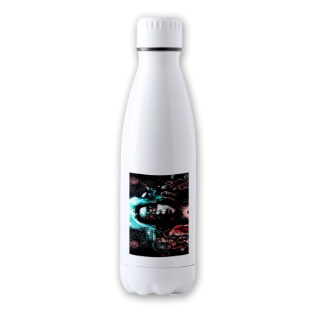 BIDON 700 ML ACERO INOXIDABLE extrañas cosas personajes mundo reves tapon seguridad botella