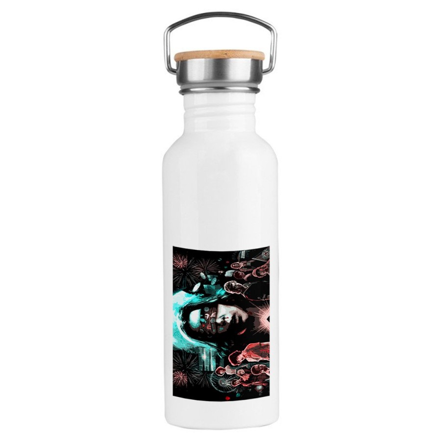 BIDON 750 ML ACERO INOXIDABLE ESTILO RETRO extrañas cosas personajes mundo reves deporte deportivo botella