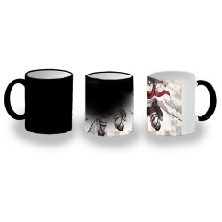 TAZA MÁGICA MIKASA ATAQUE A LOS TITANES personalizada