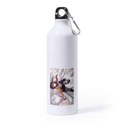 BIDON GRANDE 800 ML ACERO INOXIDABLE MIKASA ATAQUE A LOS TITANES deporte deportivo mosqueton botella