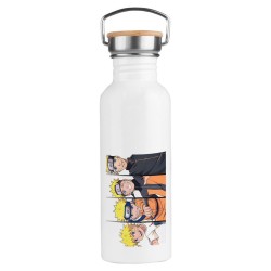 BIDON 750 ML ACERO INOXIDABLE ESTILO RETRO NARUTO EDADES PERSONAJE deporte deportivo botella