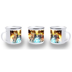 TAZA METALICA NARUTO FORMAS PODERES NINJA STORM metal personalizada