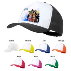 GORRA COLORES ONEPIECE PERSONAJES PRINCIPALES color personalizada