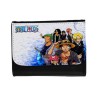 BILLETERA BILLETERO ONEPIECE PERSONAJES PRINCIPALES unisex negro monedero