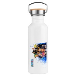 BIDON 750 ML ACERO INOXIDABLE ESTILO RETRO ONEPIECE PERSONAJES PRINCIPALES deporte deportivo botella