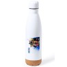 BIDON 750 ML ACERO INOXIDABLE ADORNO DE CORCHO ONEPIECE PERSONAJES PRINCIPALES tapon botella