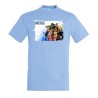 CAMISETA AZUL CIELO ONEPIECE PERSONAJES PRINCIPALES moda verano personalizada