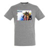 CAMISETA GRIS MEZCLA ONEPIECE PERSONAJES PRINCIPALES moda verano personalizada