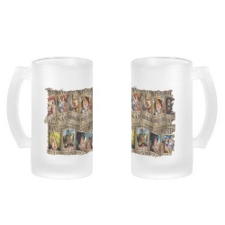 JARRA CERVEZA CRISTAL ONEPIECE SE BUSCA CARTEL PJ esmerilada esmerilado 500ml
