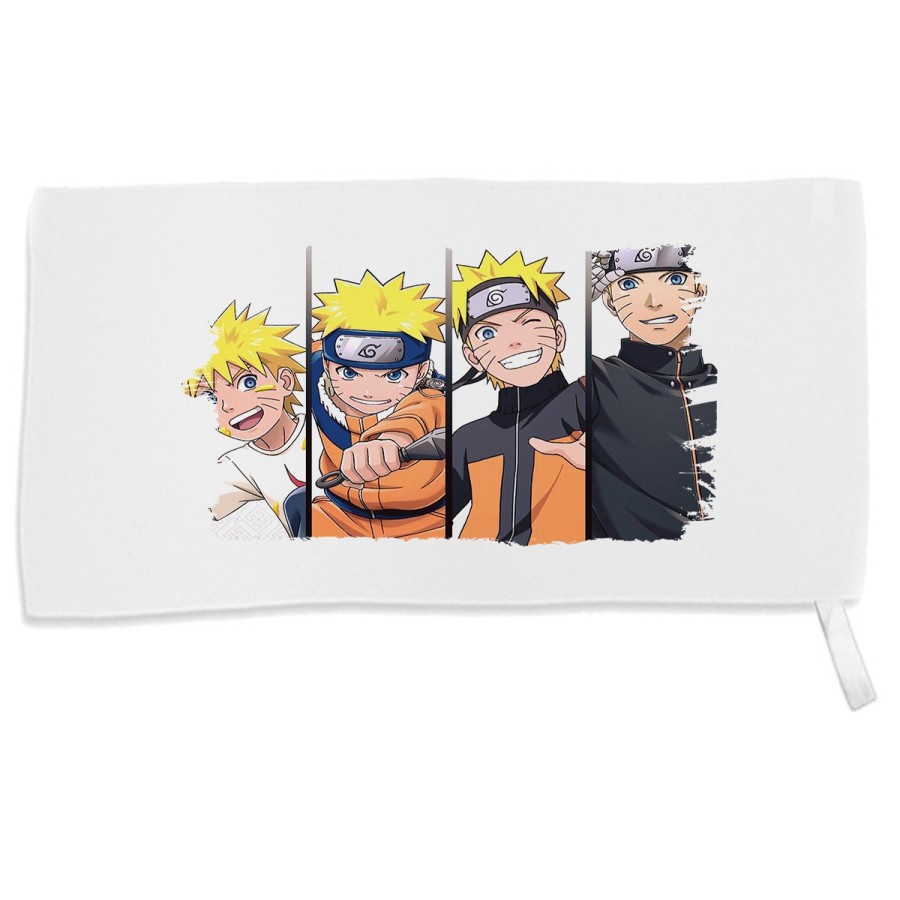 TOALLA GIMNASIO GYM ABSORBENTE NARUTO EDADES PERSONAJE suave con bolsita