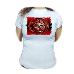 CAMISETA MUJER calavera...