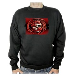 SUDADERA NEGRA calavera...