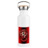 BIDON 750 ML ACERO INOXIDABLE ESTILO RETRO calavera dragon fuego skull fantasia  deporte deportivo botella