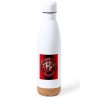 BIDON 750 ML ACERO INOXIDABLE ADORNO DE CORCHO calavera dragon fuego skull fantasia  tapon botella