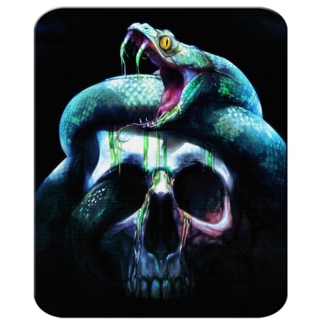 ALFOMBRILLA calavera serpiente  oscura gotico pc raton personalizada