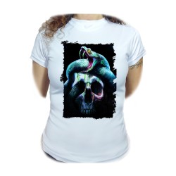 CAMISETA MUJER calavera...