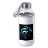 BIDON DE 420 ML CON FUNDA DE NEOPRENO calavera serpiente  oscura gotico tapon seguridad